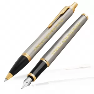 długopis i pióro z grawerem na prezent