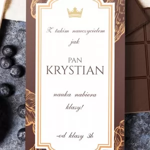personalizowana czekolada dla nauczyciela