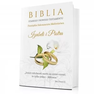 biblia personalizowana na ślub 