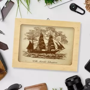obrazek w ramce dla żeglarza