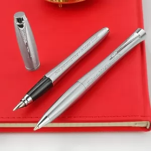 personalizowany zestaw pióro i długopis Parker
