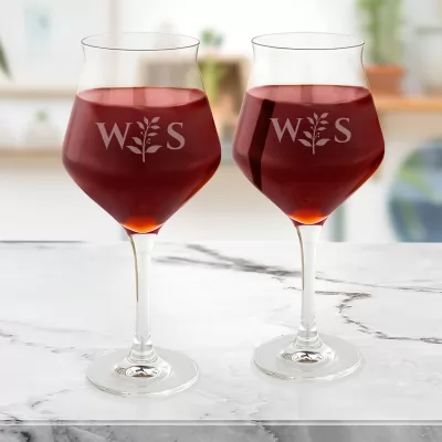 Zestaw kieliszków do wina z grawerem dla pary - Pierwszy toast