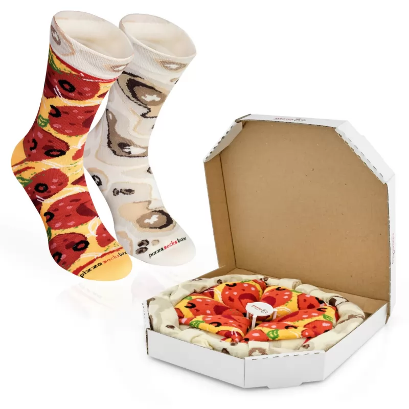 skarpetki pizza śmieszny prezent