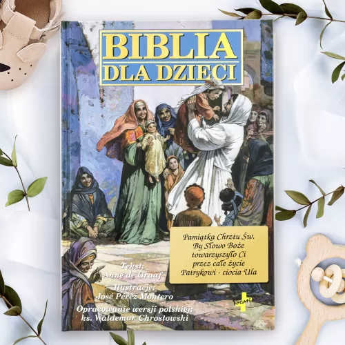 Biblia dla dzieci z grawerem dedykacji - Śladem łaski
