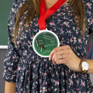 medal z nadrukiem dla nauczyciela
