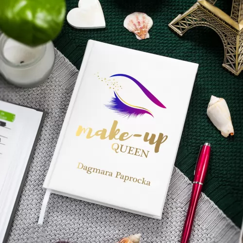 Planer z nadrukiem dla kosmetyczki - Make-up queen