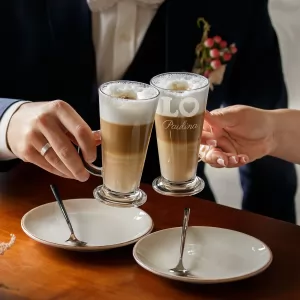 zestaw szklanek latte dla pary