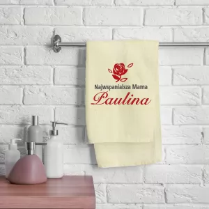 ręcznik z imieniem na prezent