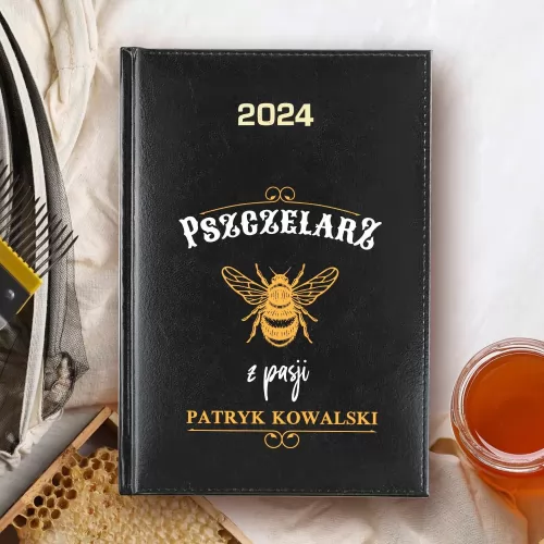 Kalendarz 2024 z nadrukiem dla pszczelarza - Słodkie plany