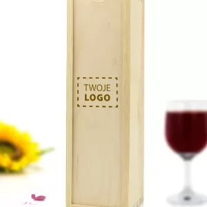drewniana skrzynka na wino