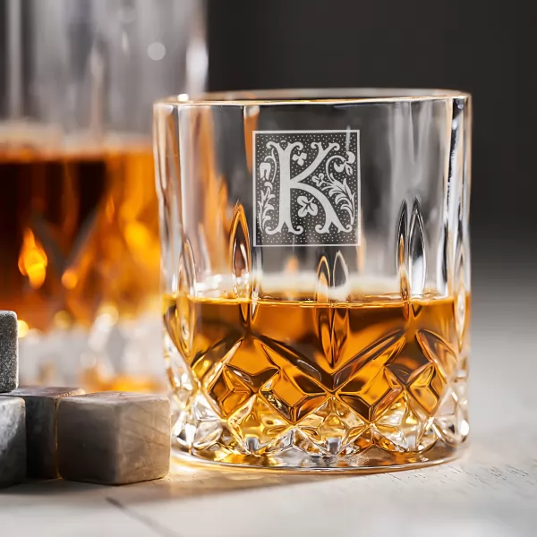 Szklanka do whisky Bohemia z grawerem - Monogram