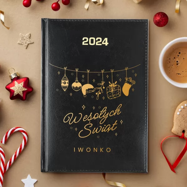 Kalendarz 2024 z nadrukiem na święta - Christmas time