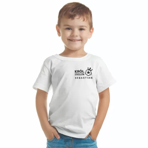 Koszulka dziecięca z nadrukiem na 3-4 lata (r.110-122) - Król strzelców