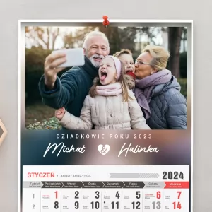 fotokalendarz 2024 dla babci i dziadka