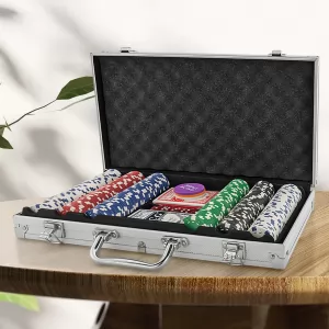 walizka z zestawem do pokera