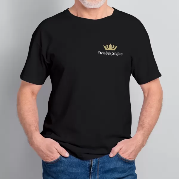 Koszulka z nadrukiem dla dziadka Rozmiar XL - Korona