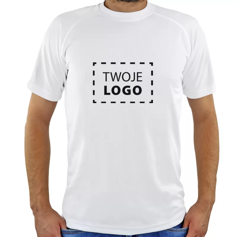 koszulka męska z nadrukiem logo