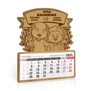 kalendarz z nadrukiem na dzień babci i dziadka