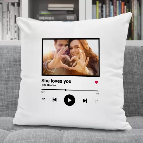 Poduszka dekoracyjna ze zdjęciem dla pary - Wspólny rytm