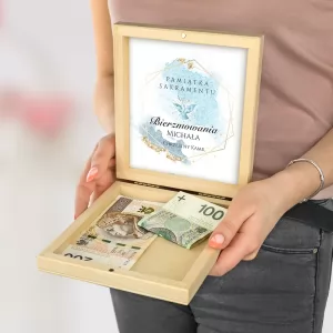 personalizowane pudełko na pieniądze