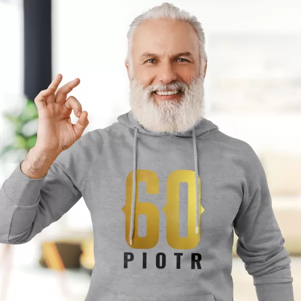 Bluza z kapturem i nadrukiem na 60 urodziny Rozmiar XXL - Dojrzewam