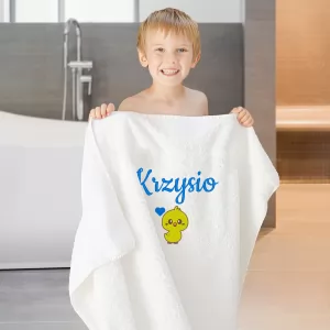 ręcznik dla dziecka z haftem