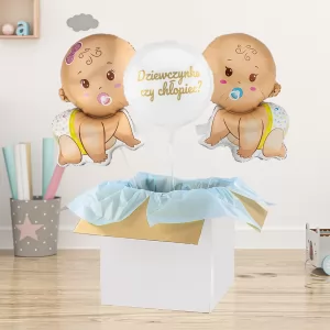 balony z helem na baby shower