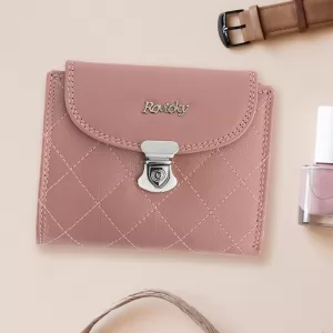 portfel damski różowy z personalizacją