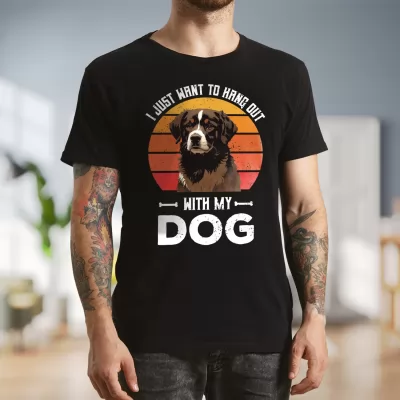 Koszulka z nadrukiem dla psiarza Rozmiar XXL - Ja i mój pies