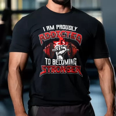 Koszulka z nadrukiem dla sportowca Rozmiar S - Strongman