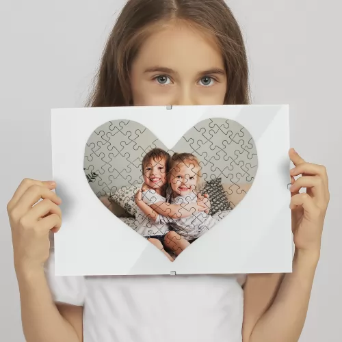 Puzzle ze zdjęcia w ramce na dzień mamy - Miłość do matki