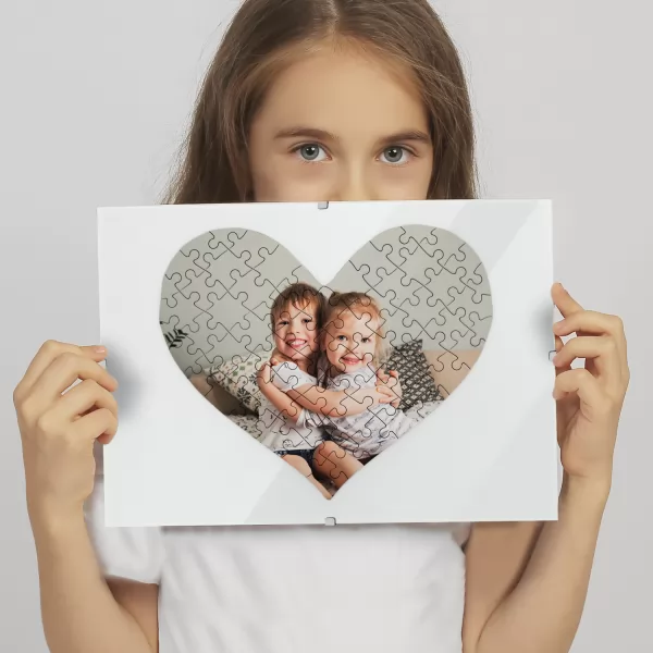 Puzzle ze zdjęcia w ramce na dzień mamy - Miłość do matki