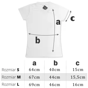 koszulka z nadrukiem tabela rozmiarów