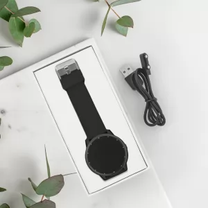 męski zegarek smartwatch czarny