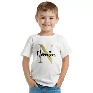 Koszulka z nadrukiem dla dziecka na 3-4 lata (r.110-122) - Łobuziak