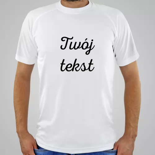 Koszulka męska z własnym nadrukiem Rozmiar XL - Twój tekst