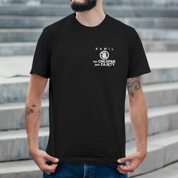 Koszulka męska z nadrukiem dla chłopaka Rozmiar XL - Zaklepany