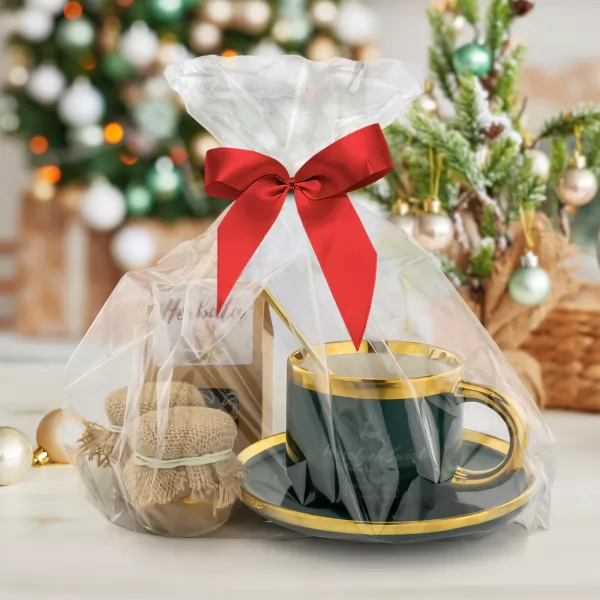 Filiżanka, miody i herbata dla pracownika na święta - Renifer