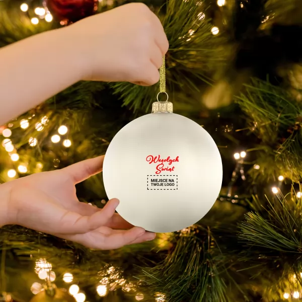 Bombka choinkowa z nadrukiem logo - Christmas tree