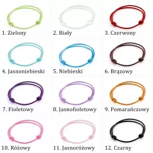 bransoletki sznurkowe z opcją wyboru koloru 