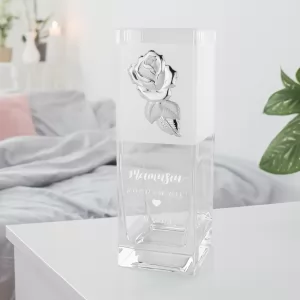 wazon na kwiaty z grawerem