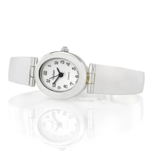 srebrny zegarek na prezent dla kobiety