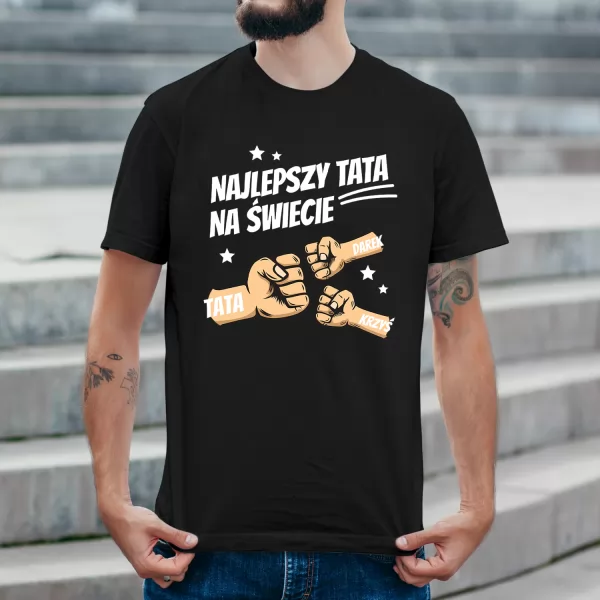 Koszulka męska z nadrukiem dla taty Rozmiar XXL - Bohater bez peleryny