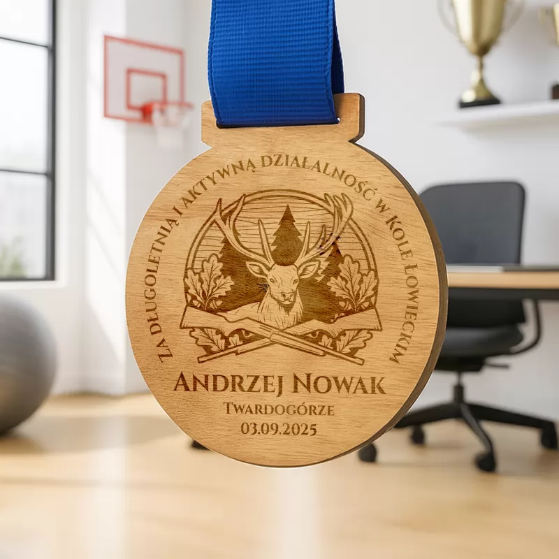 Zdjęcie nr 4 - Medal z grawerem dla myśliwego 10 sztuk - Aktywny łowca