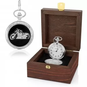 zegarek kieszonkowy w pudełku na prezent dla dziadka