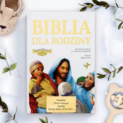 Biblia dla rodziny z grawerem dedykacji - Familia