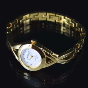 Zegarek z złotej bransolecie 