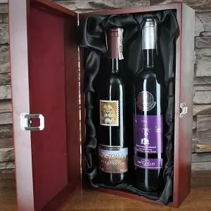 skrzynka na wino na prezent na urodziny