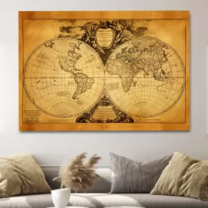 plakat mapa świata z dedykacją