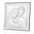 srebrny obrazek z grawerem na pamiątkę chrztu
